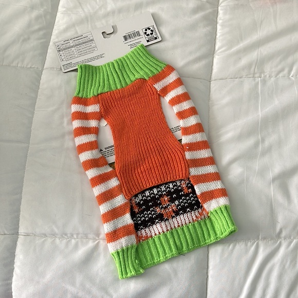 🆕 Pumpkin Dog Sweater ~XS - Picture 2 of 7